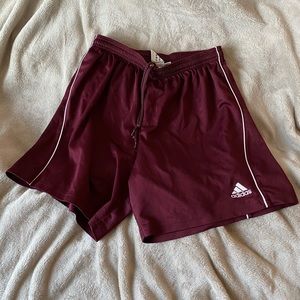 Adidas Maroon Soccer Shorts size Medium